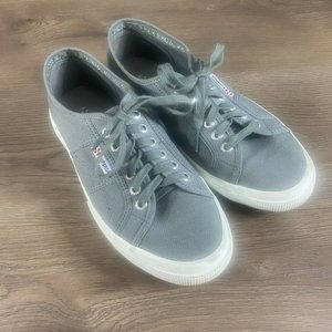 Superga Gray Canvas Sneakers